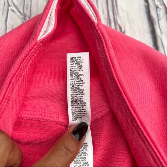 Core 10 women’s capri mid rise Leggings Pink size Medium - Picture 8 of 12